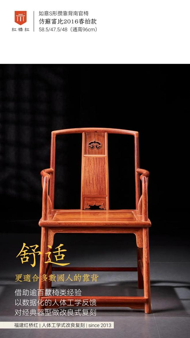 官帽椅明式家具经典代表之一。(图3)