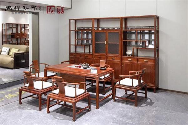 缅甸花梨家具厂家国祥红木 一抹「中国红」安放东方生活美(图5)