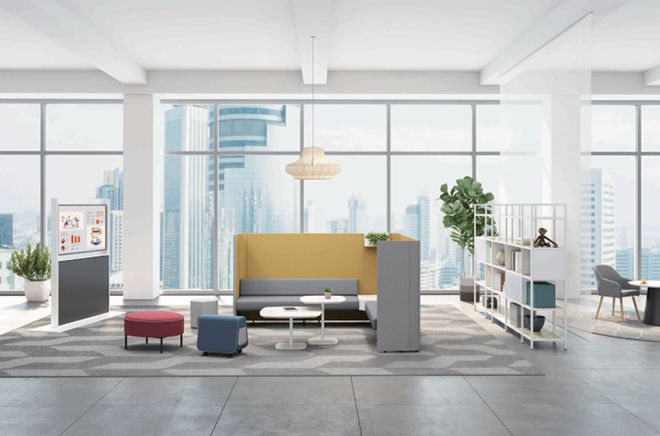 青岛海太欧林办公家具软体系列：办公空间的艺术革命(图2)